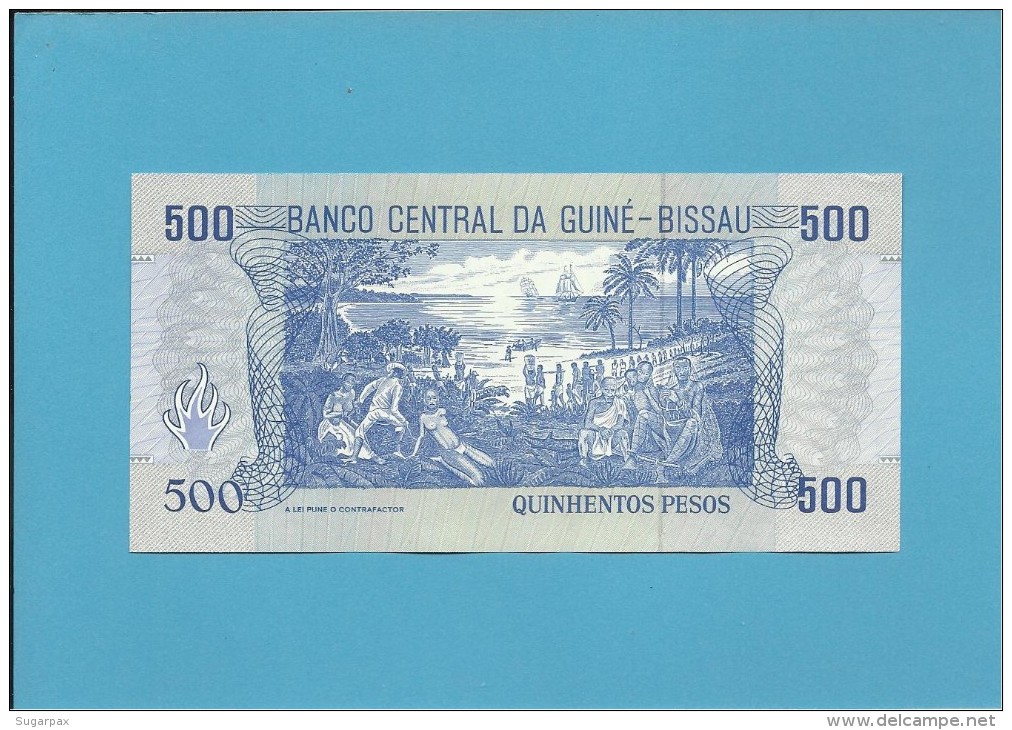 GUINEA-BISSAU - 500 PESOS - 1.3.1990 - UNC - P 12 - FRANCISCO MENDES - Guinee-Bissau