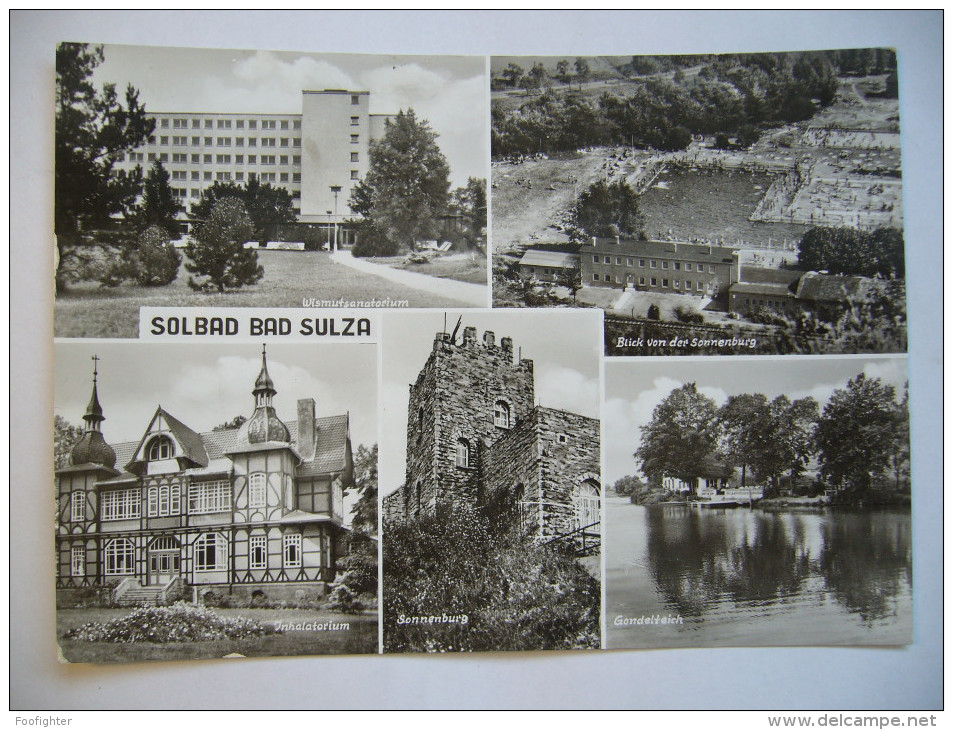 Germany: Bad Sulza - Wismutsanatorium, Sonnenburg, Schwimmbad, Inhalatorium, Gondelteich - 1983 Used - Bad Sulza