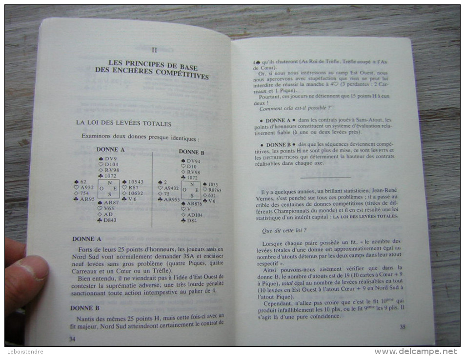 LES CLEFS DU BRIDGE MICHEL BESSIS  NORBERT LEBELY   BIEN ENCHERIR EN DEFENSE  PREFACE DE MICHEL PERRON  GRASSET 1988 - Jeux De Société