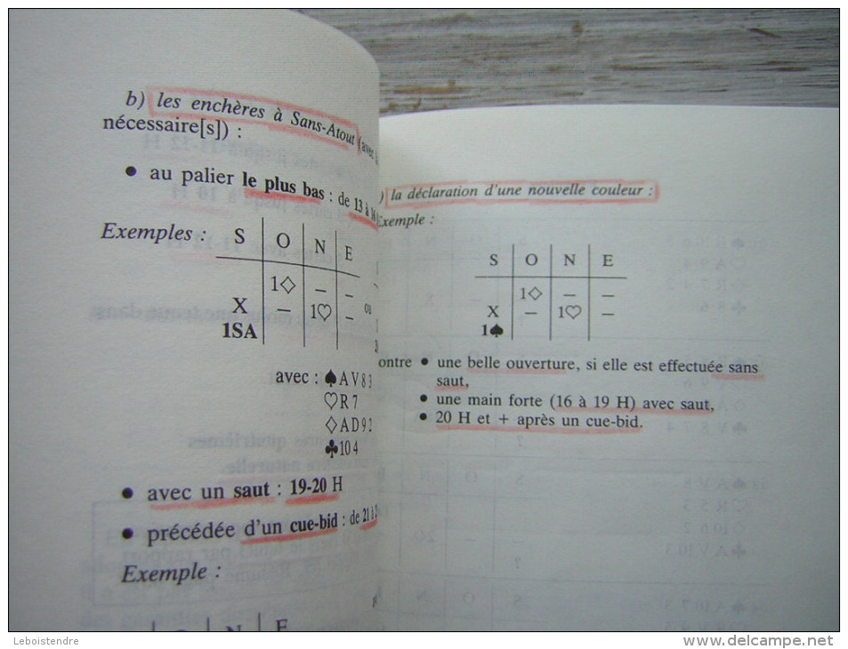 LES CLEFS DU BRIDGE MICHEL BESSIS  NORBERT LEBELY   BIEN ENCHERIR EN DEFENSE  PREFACE DE MICHEL PERRON  GRASSET 1988 - Jeux De Société