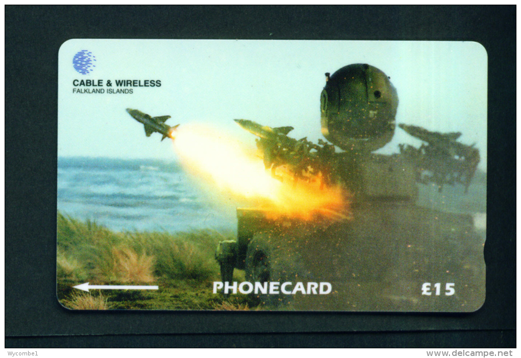 FALKLAND ISLANDS - Magnetic Phonecard  Rapier FSC  Used - Falklandeilanden