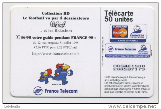 FRANCE - JE VEUX MON FOOT - 50 U   (USAGÉ) - 1998