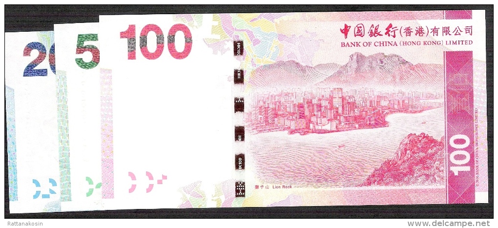 HONG-KONG  NLP B.O.C.  20,50,100  DOLLARS  2013    UNC. - Hongkong