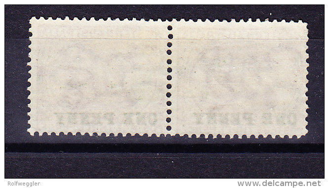 Western Australia 1893 SG#107 In Paar * - Abart Flecken Im Schwan - Mint Stamps
