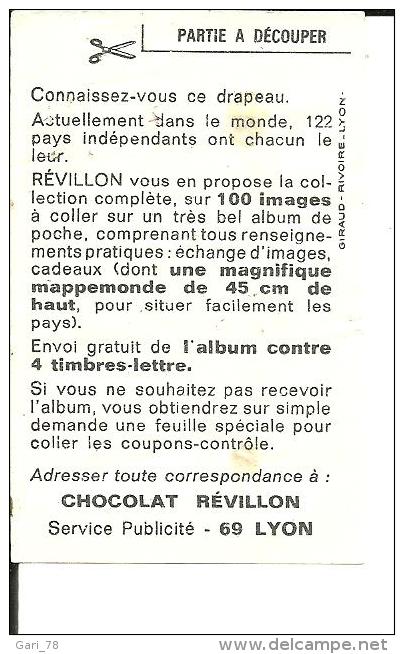 CHROMO Chocolat REVILLON Drapeau De CEYLAN - Revillon