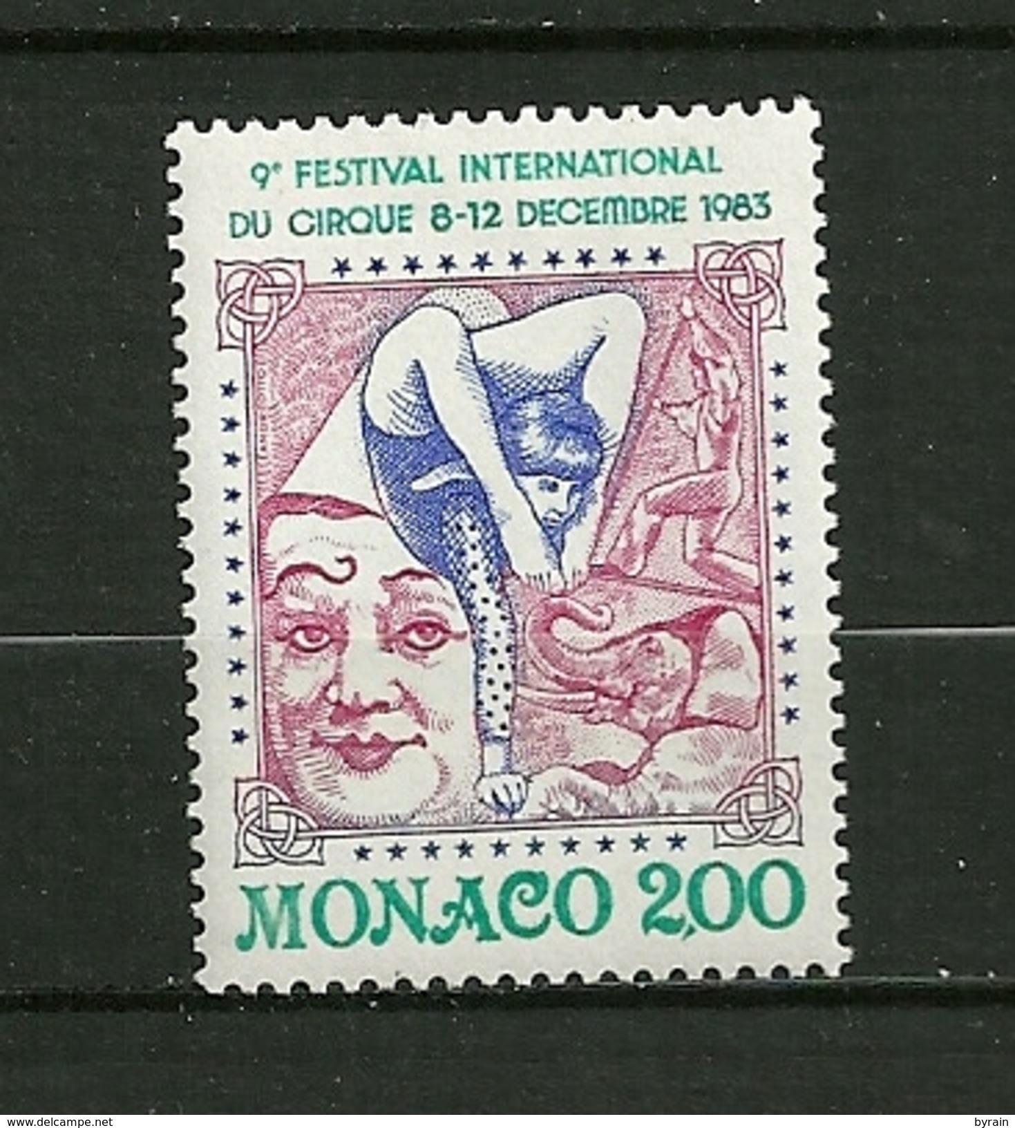 MONACO 1983   N°1397 " IX ème Festival Int. Du Cirque à Monte Carlo "   NEUF - Neufs