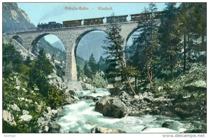 Zwitserland - Switerland - Suisse - Albula Bahn - Savognin - Samedan - Ungelaufen - 1915 - Savognin