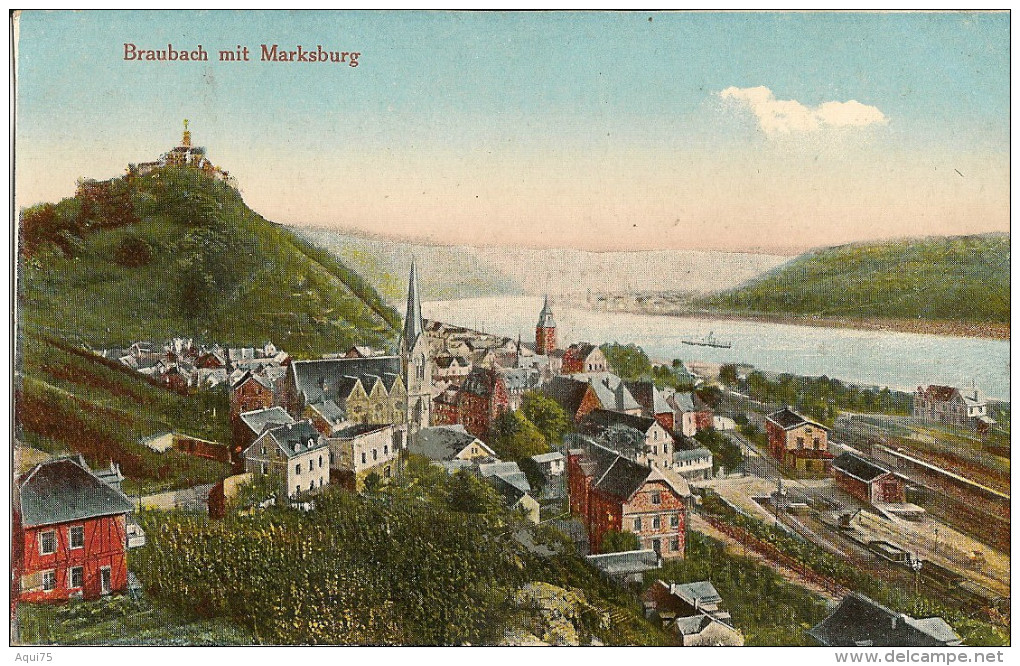 BRAUBACH Mit Marksburg (point De Colle Au Dos) - Braubach