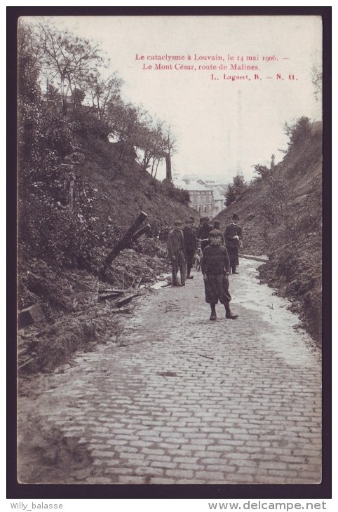 LEUVEN - Le Cataclysme à LOUVAIN - Mai 1906 - Le Mont César Route De Malines  // - Leuven