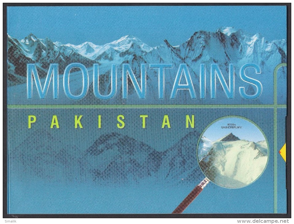 PAKISTAN Special Presentation Folder Incl. Stamps & Souvenir Sheet On Mountains K2 & Nangaparbat ** - Pakistan