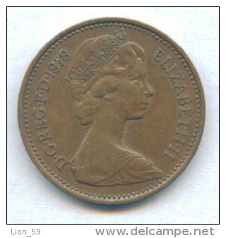 F3390 / - 1 New Penny - 1978 - Great Britain Grande-Bretagne Grossbritannien Gran Bretagna  Coins Munzen Monnaies Monete - 1 Penny & 1 New Penny
