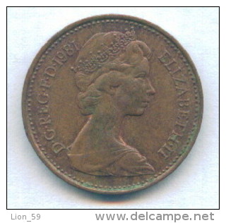F3394 / - 1 New Penny - 1981 - Great Britain Grande-Bretagne Grossbritannien Gran Bretagna Coins Munzen Monnaies Monete - 1 Penny & 1 New Penny