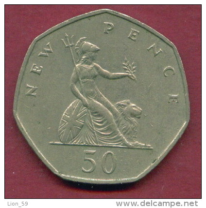 F3410 / -  50  New Pence - 1969 - Great Britain Grande-Bretagne Grossbritannien - Coins Munzen Monnaies Monete - 50 Pence