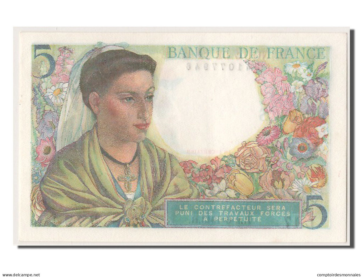 Billet, France, 5 Francs, 5 F 1943-1947 ''Berger'', 1943, 1943-06-02, NEUF - 5 F 1943-1947 ''Berger''