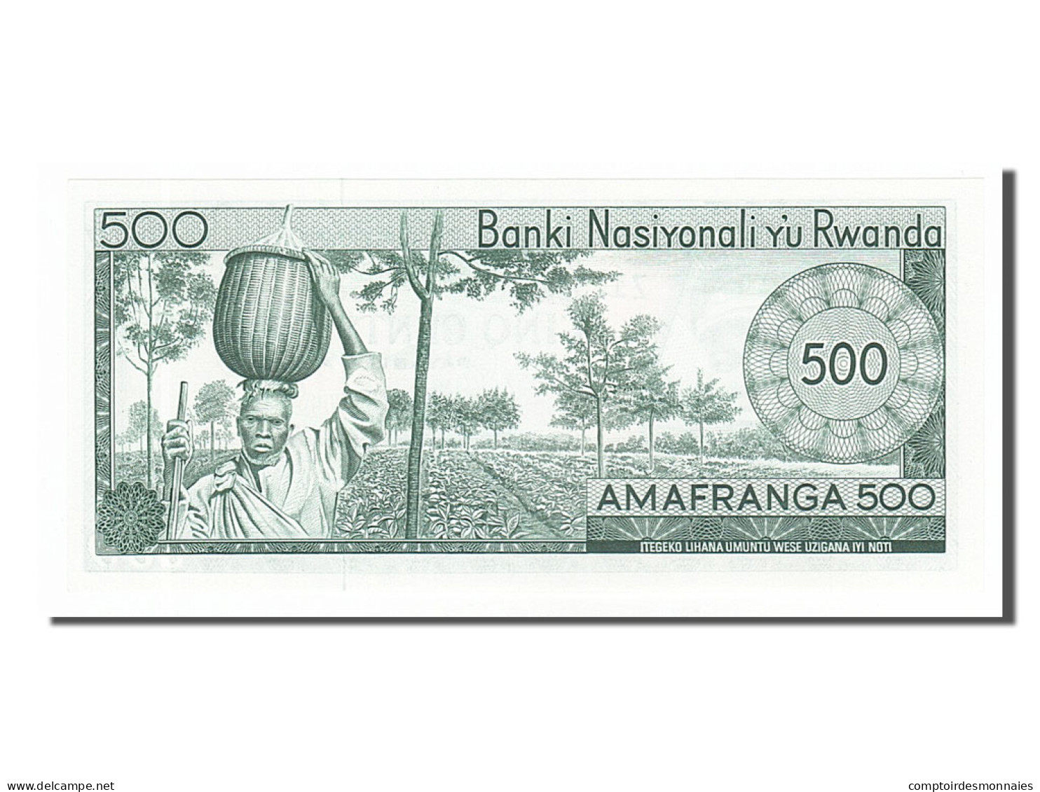 Billet, Rwanda, 500 Francs, 1974, 1974-04-19, NEUF - Rwanda