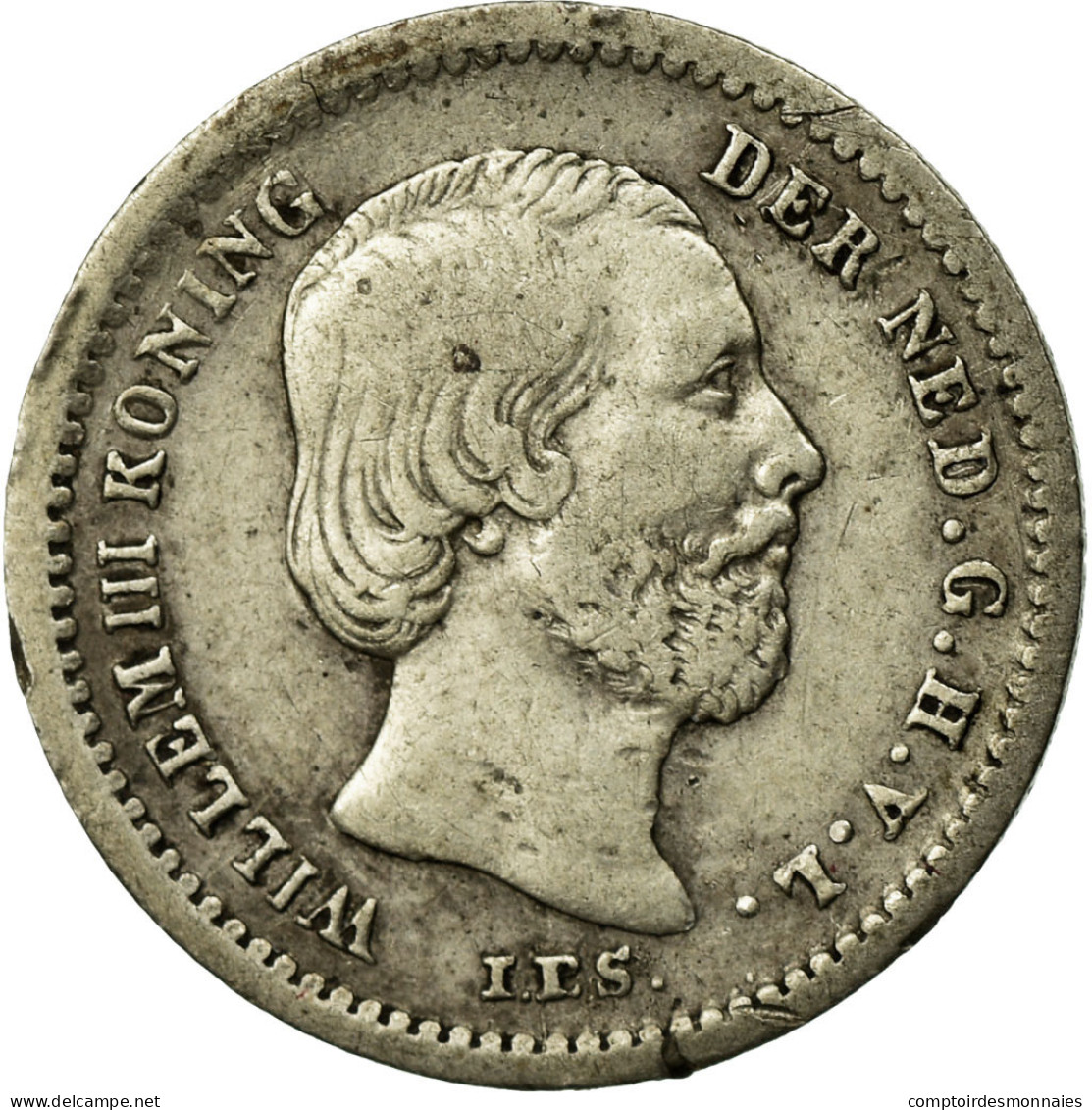 Monnaie, Pays-Bas, William III, 5 Cents, 1850, TTB, Argent, KM:91 - 1849-1890 : Willem III