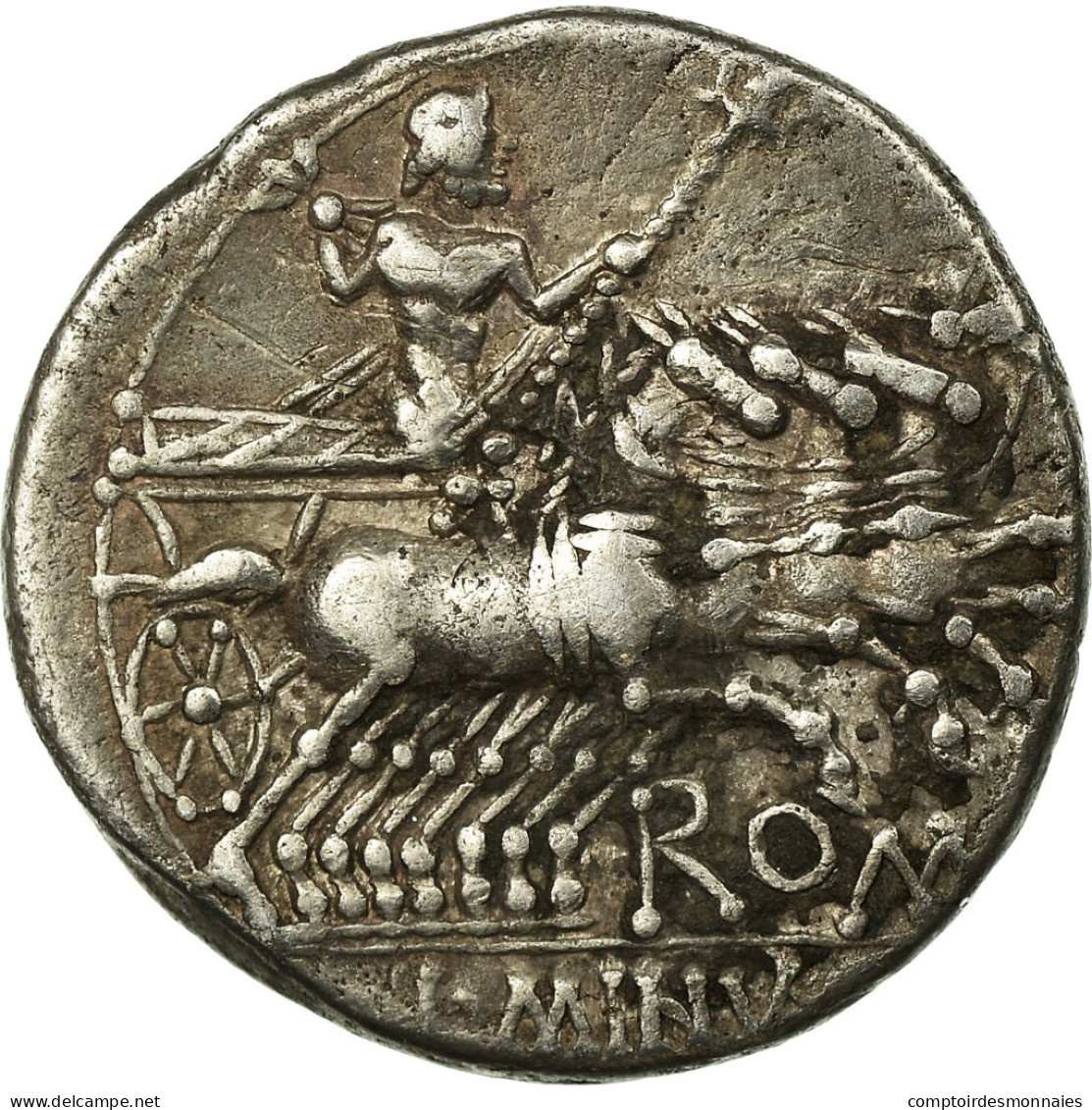 Monnaie, Minucia, Denier, Rome, TTB+, Argent, Babelon:15 - Röm. Republik (-280 / -27)