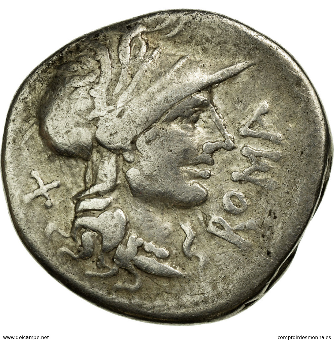 Monnaie, Domitia, Denier, TTB, Argent, Babelon:7 - Republic (280 BC To 27 BC)