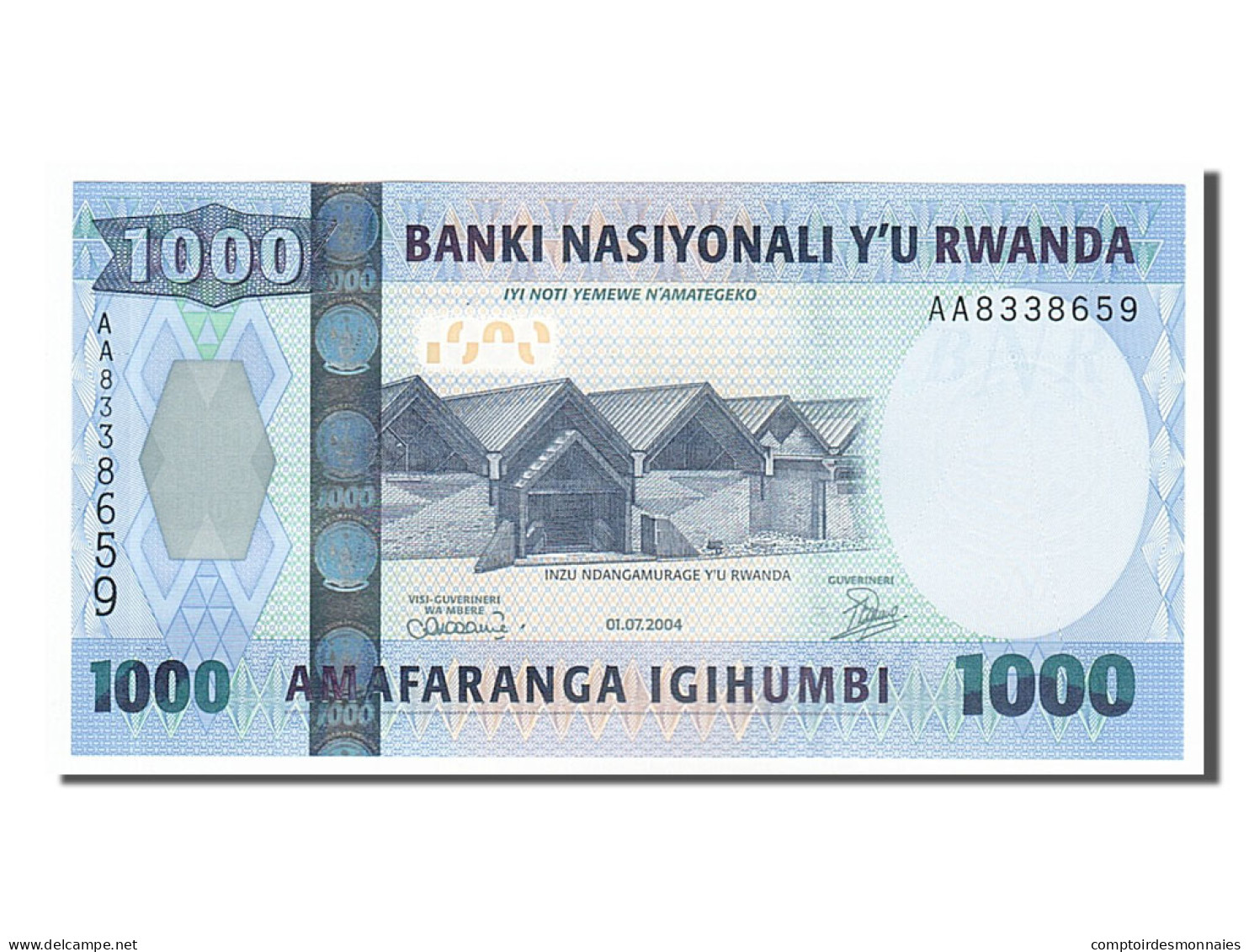 Billet, Rwanda, 1000 Francs, 2004, 2004-07-01, NEUF - Rwanda