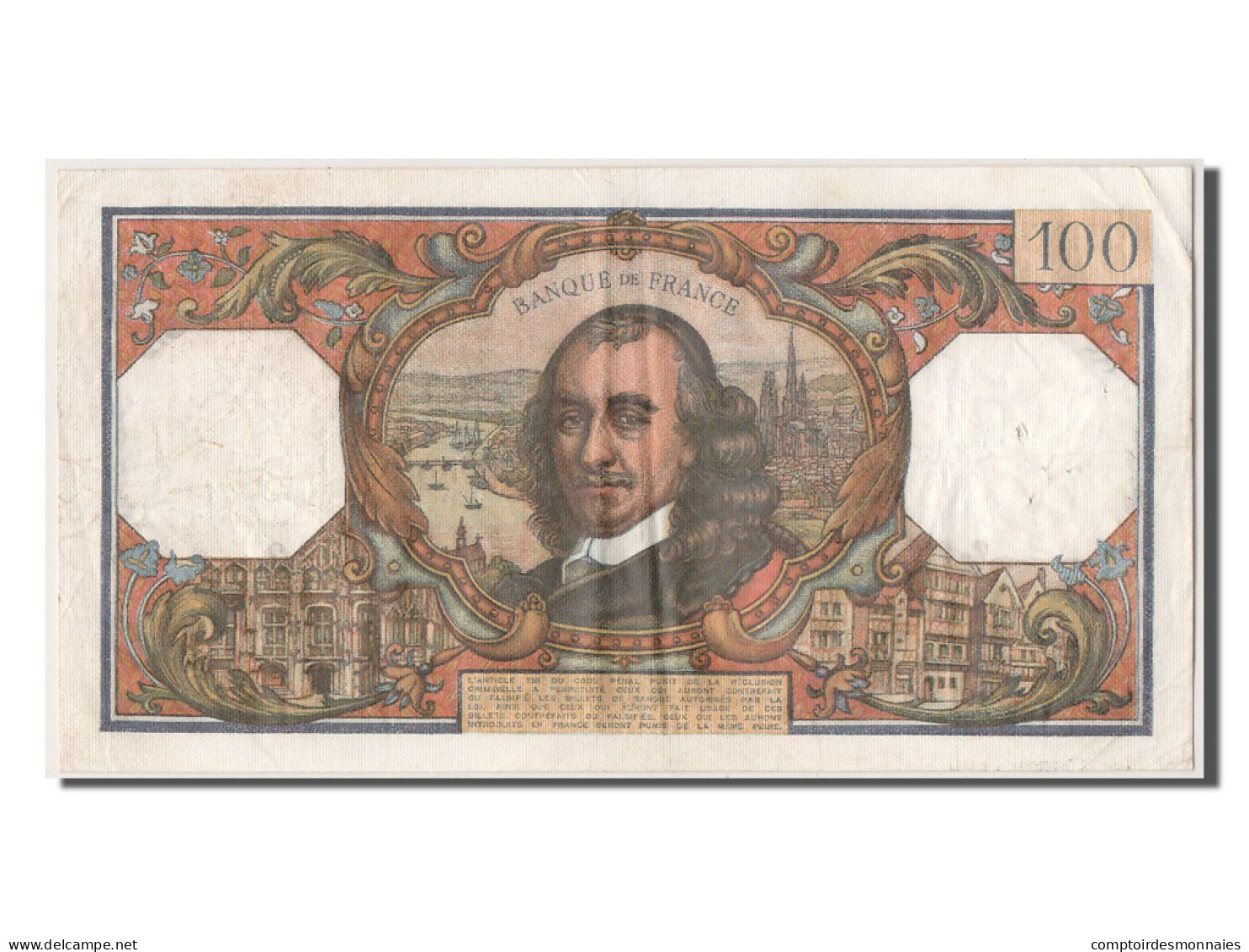 Billet, France, 100 Francs, 100 F 1964-1979 ''Corneille'', 1966, 1966-09-01 - 100 F 1964-1979 ''Corneille''