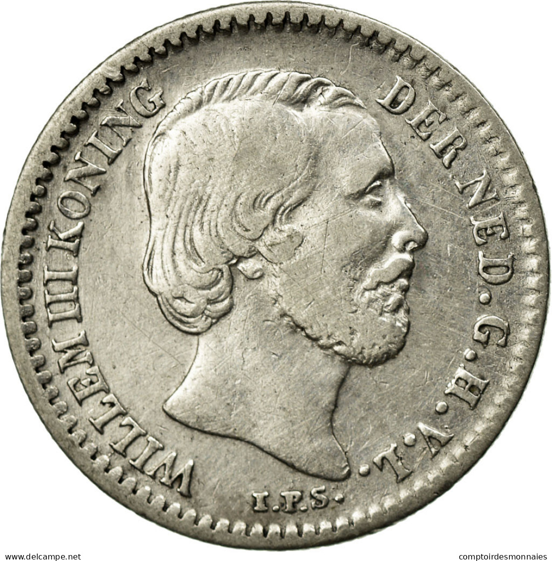 Monnaie, Pays-Bas, William III, 10 Cents, 1878, TB+, Argent, KM:80 - 1849-1890 : Willem III