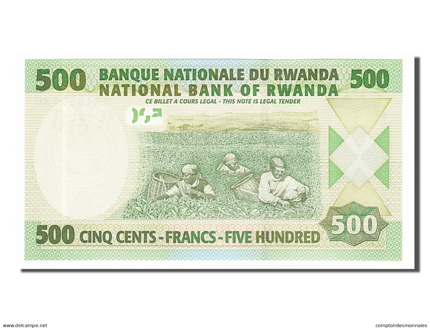 Billet, Rwanda, 500 Francs, 2004, 2004-07-01, NEUF - Rwanda