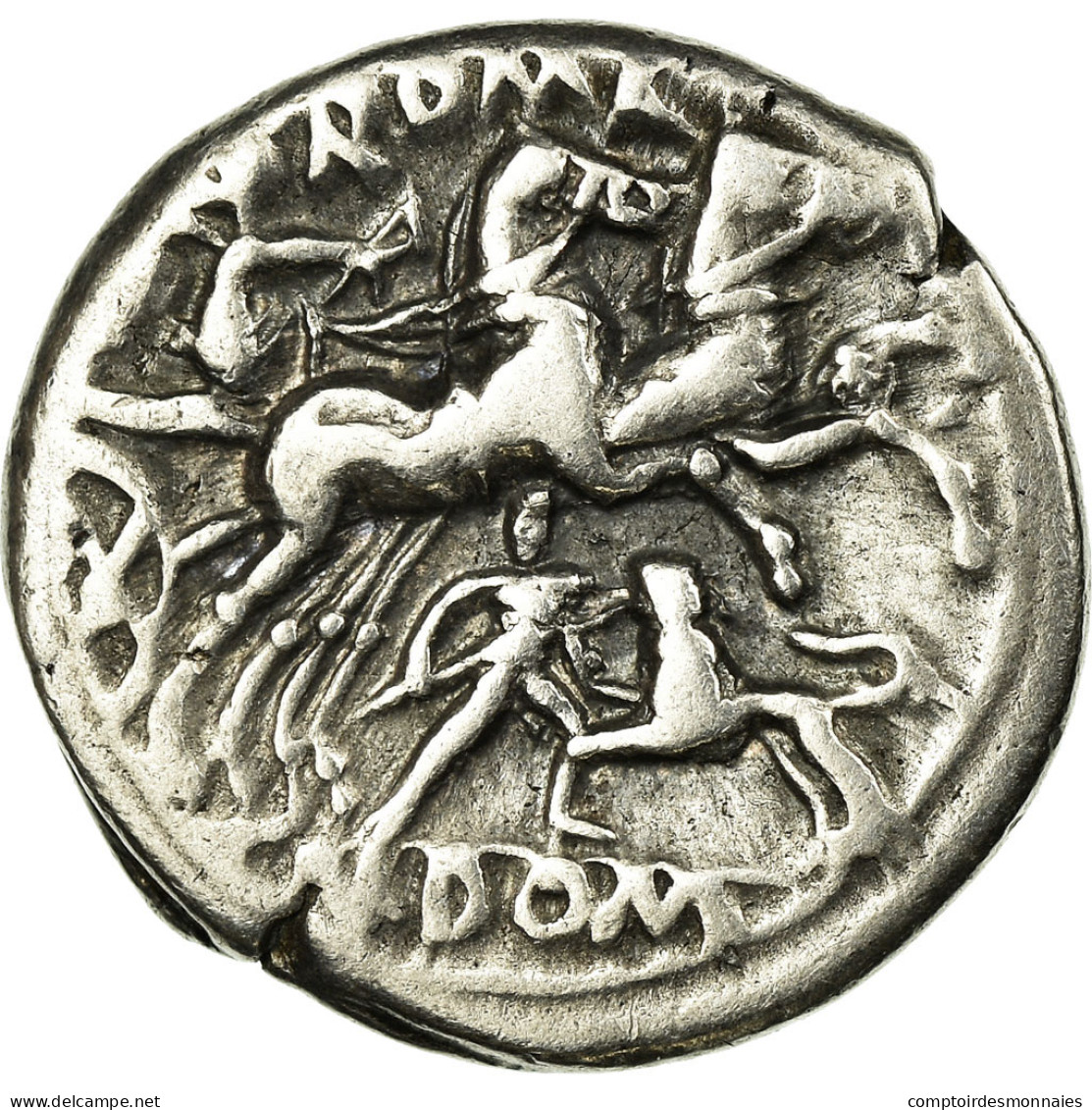 Monnaie, Domitia, Denier, TTB+, Argent, Babelon:14 - Republic (280 BC To 27 BC)