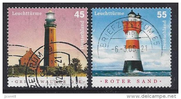 Germany 2004  Leuchtturme  (o)  Mi.2409-2410 - Used Stamps