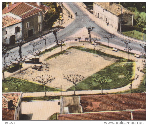 47 - CASTELJALOUX - PLACE DE LA CORDERIE ET L´ EGLISE - VUE AERIENNE - Terrain Basket-ball - 1972 - Basketball