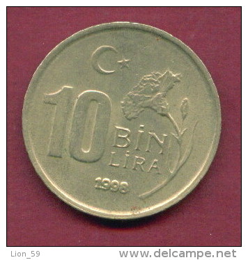 F3487 / -  10 000 Lira - 10 BIN  Lira -  1998  -  Turkey Turkije Turquie Turkei  - Coins Munzen Monnaies Monete - Turquie