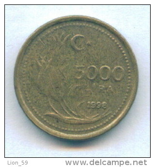 F3502 / -  5 000 Lira -  1998  -  Turkey Turkije Turquie Turkei  - Coins Munzen Monnaies Monete - Turquie