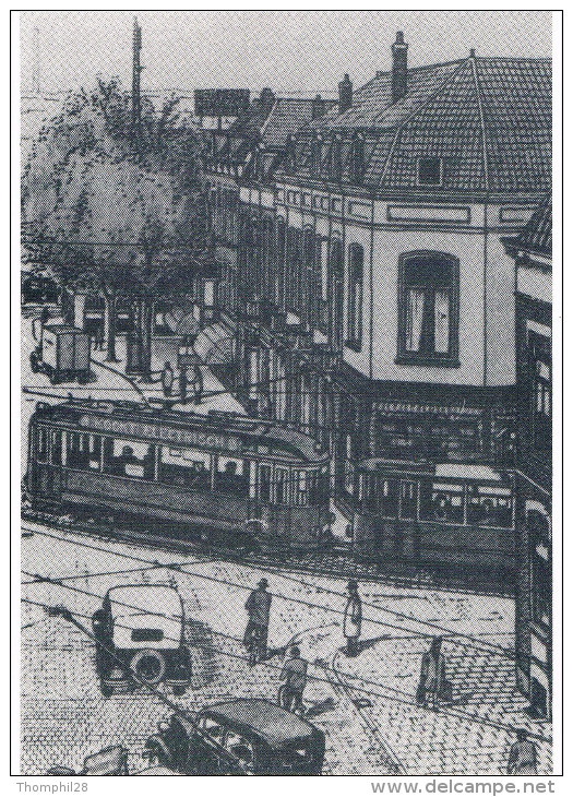 AMERSFOORT - Ned. Buurtspoorwegmij. 1937 Tramlijn : Utrecht, Zeist, Amersfoort - Reproduction - Non Circulée, 2 Scans - Amersfoort