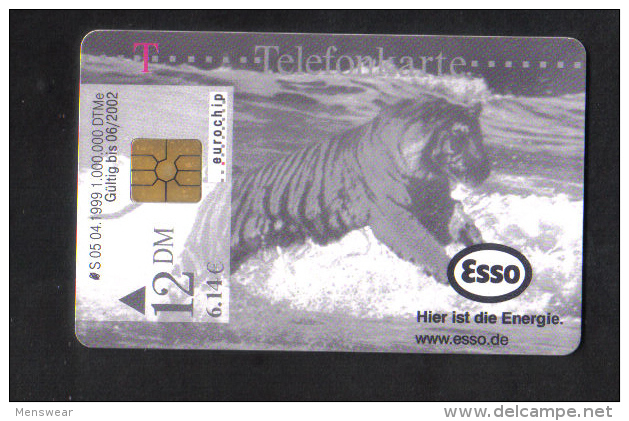 GERMANY -  ESSO  USED   CHIP CARD 1999 - Oil