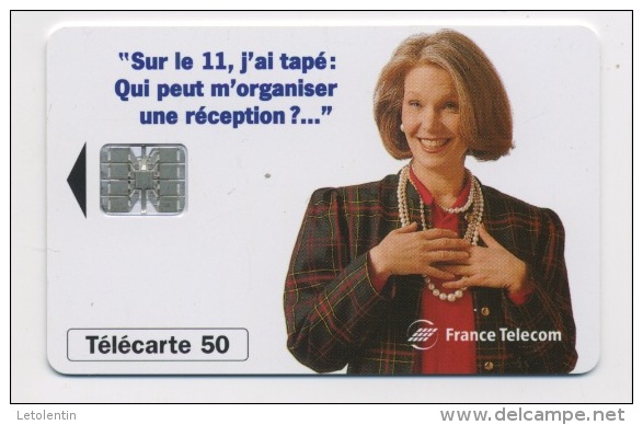 FRANCE - SUR LE 11 RECEPTION - 50 U  (USAGÉ) - 1996