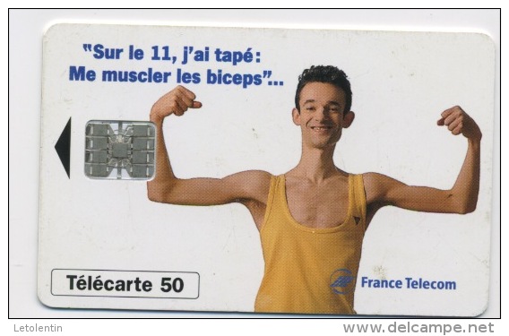 FRANCE - SUR LE 11 ME MUSCLER LES BICEPS - 50 U  (USAGÉ) - 1996