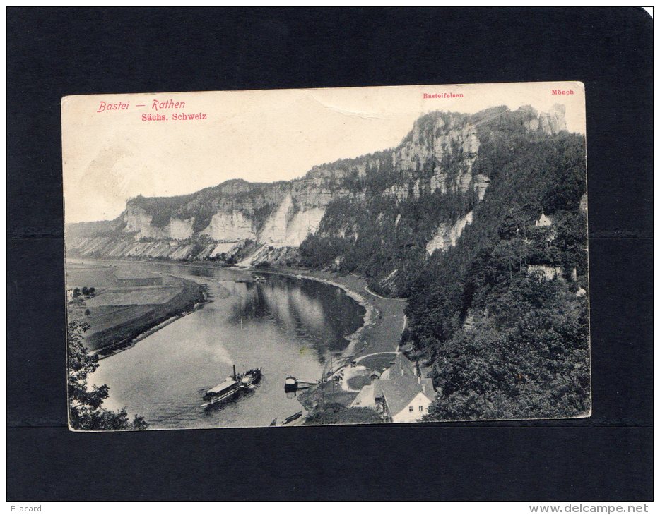 47210   Germania,   Bastei,  Rathen,  Sachs.  Schweiz,  VG - Bastei (sächs. Schweiz)