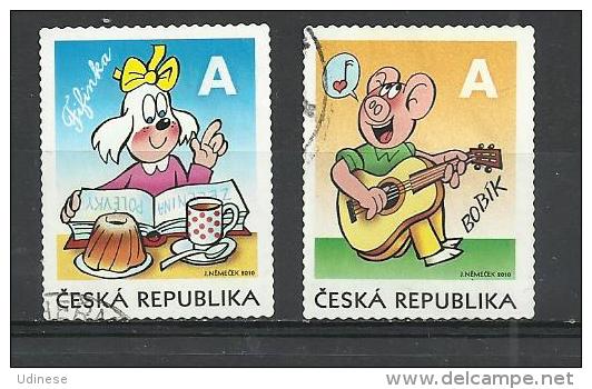 CZECH REPUBLIC 2010 - FIFINKA AND BOBIK - USED OBLITERE GESTEMPELT USADO - Used Stamps