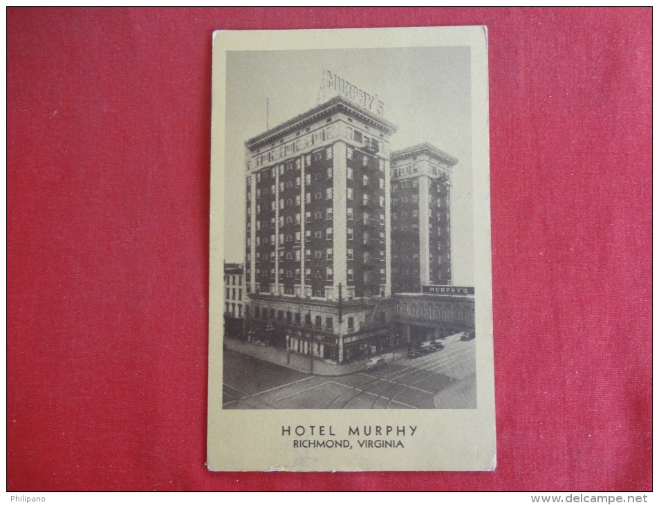 Virginia > Richmond Hotel Murphy 1947 Cancel   Ref 1296 - Richmond