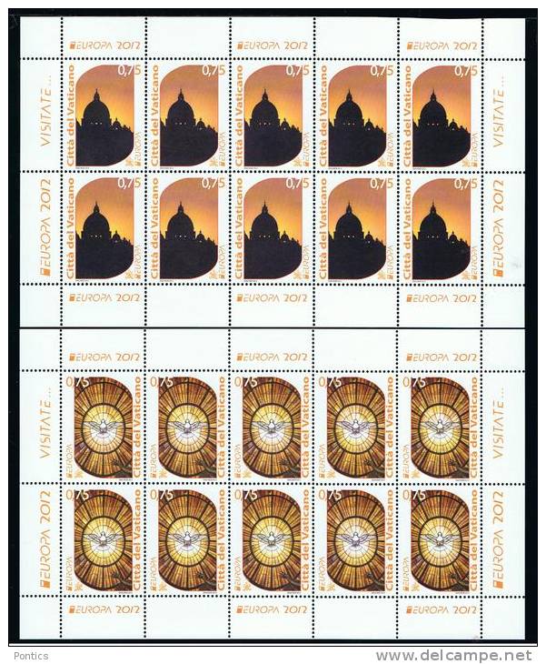 2012 - VATICAN - VATICANO - VATIKAN - D13 -  MNH SET OF 20 STAMPS ** - Unused Stamps