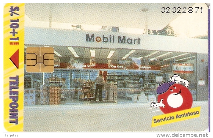 TARJETA DE PERU DE 10 SOLES DE MOBIL MART DE TELEPOINT - Perú