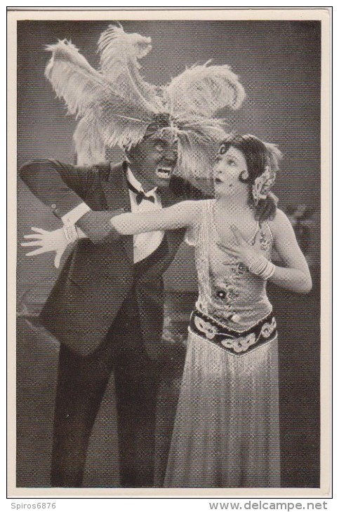 GERMAN MOVIE CIGARETTE CARD 1920's CINEMA Actor HANS JUNKERMANN Actress LILIAN HARVEY Film DIE TOLLE LOLA 1927 - Sigarette (marche)