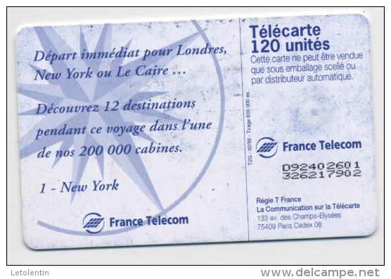 FRANCE - DEPART IMMEDIAT POUR NEW YORK - 120 U   USAGÉE - 1999