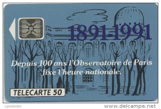 FRANCE - OBSERVATOIRE DE PARIS - 50 U  (USAGÉ) - 1991