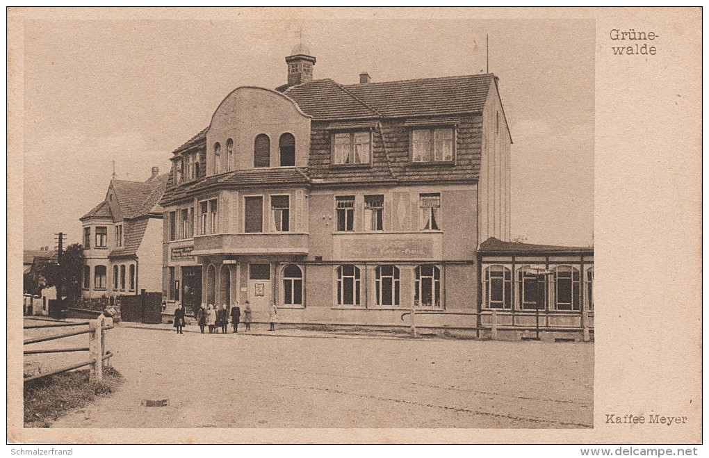 AK Grünewalde Kaffee Cafe Meyer Gasthaus A Schönebeck Frohse Elbenau Randau Plötzky Pechau Barby Magdeburg Gommern - Schönebeck (Elbe)