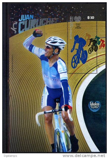 Argentina 2009 ** Serie Idolos Del Deporte: Juan Curuchet. Ciclismo. - Blocks & Sheetlets