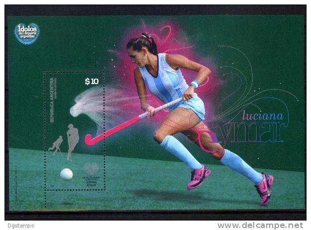 Argentina 2009 Serie Idolos Del Deporte: Luciana Aymar, Hockey. - Blokken & Velletjes