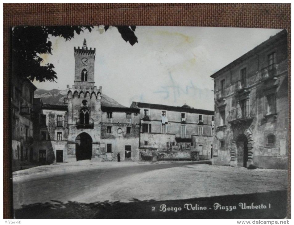 BORGO VELINO   PIAZZA UMBERTO I   ANTRODOCO  1955 - Rieti