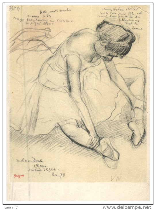 (342) France - Art - Degas Painting Of Ballerina - Paintings