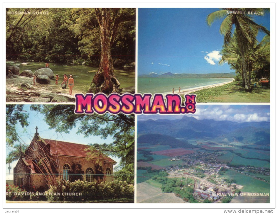 (342) Australia - QLD - Mossman And Captain Cook II Figurehead And Ship's Bell (2 Cards) - Far North Queensland