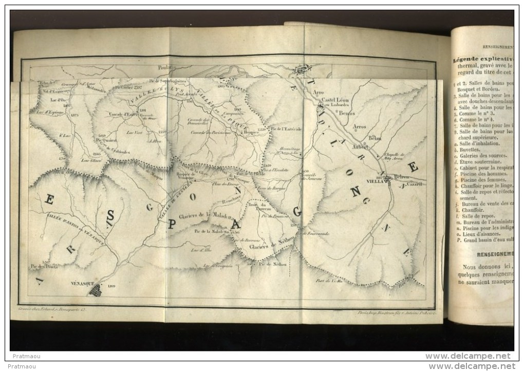 Pyrénées, Haute Garonne, Nérée Boubée, 1860,  Bains Et Courses De Luchon, 2° Edition - Midi-Pyrénées